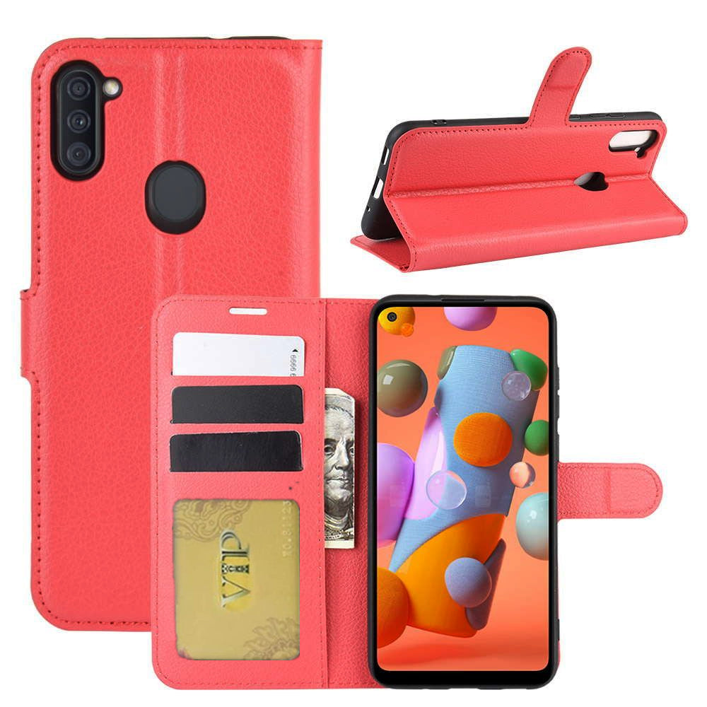 Leather Folio Wallet Case for Samsung Galaxy A11 Leather Folio Wallet Case for Samsung Galaxy A11